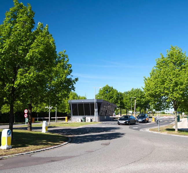 Secure park entrance