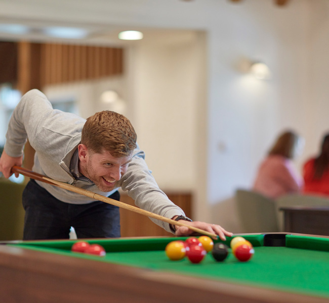 Leisure activities in The Clubhouse, Granta Park